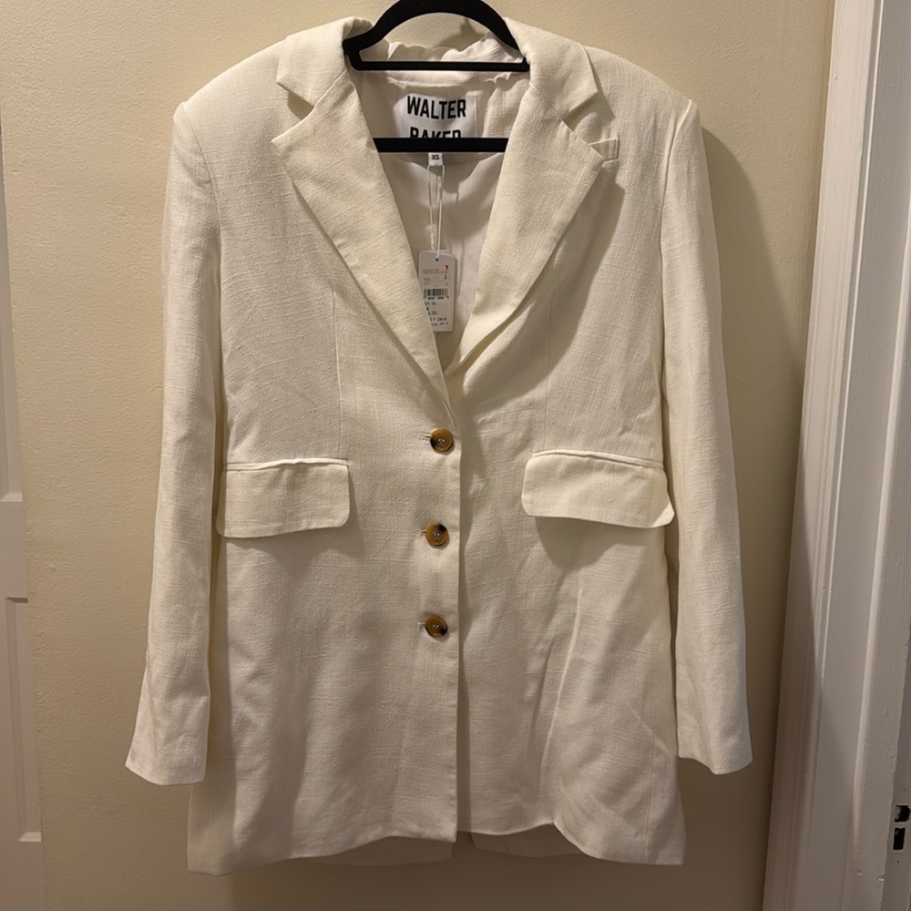 NWT Walter Baker XS White Blazer